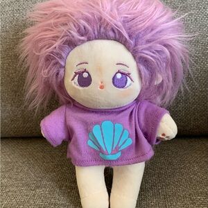 Purple Plush 8” Anime Character Doll